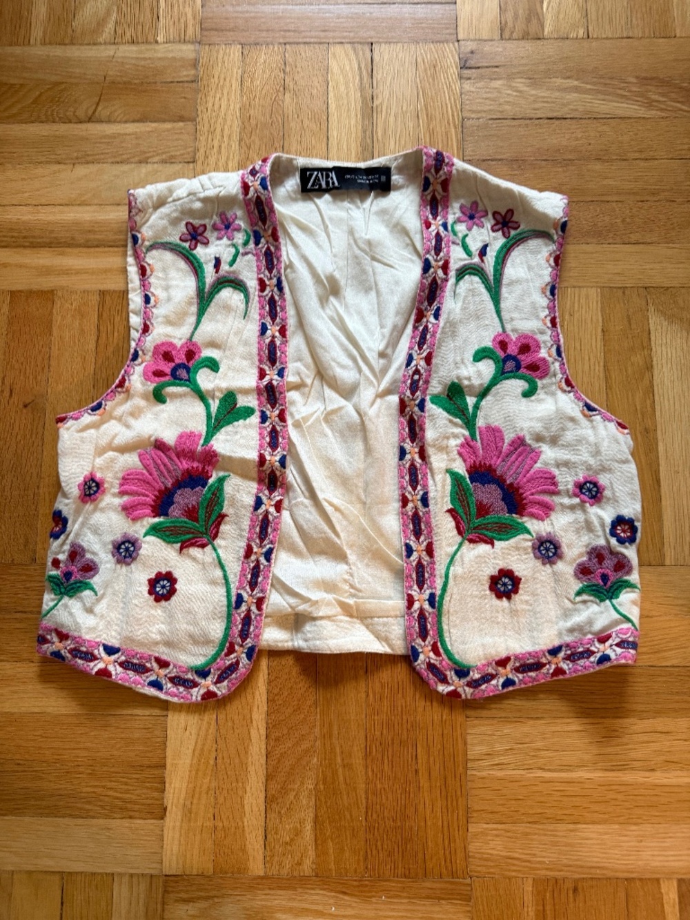 Zara floral vest